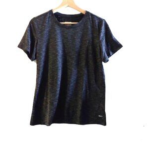 Mondetta Performance + Luxury Women's Crew Neck Black Short Sleeve Shirt Sz S